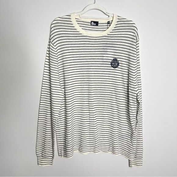 $345 The Kooples Blazon Striped Wool And cashmere Sweater for Man NWT - Picture 5 of 9